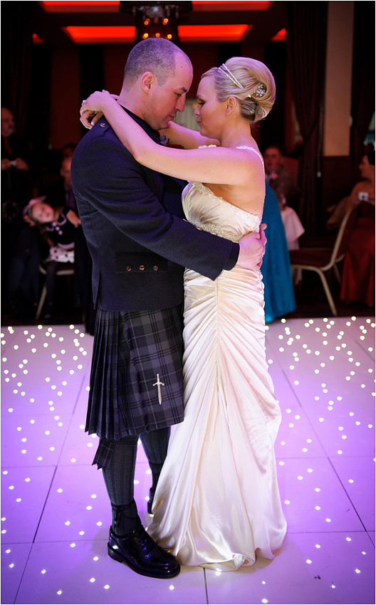 First dance wedding Lynnhurst Hotel Johnstone professional wedding photography photographer Glasgow Scotland